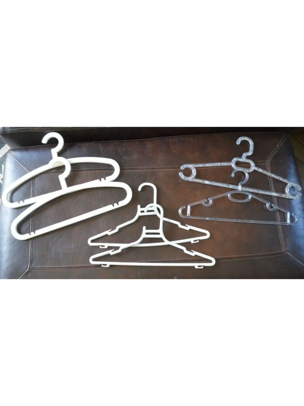 6 Pack Vintage Plastic Acrylic Hangers Funky Mod Mid Century Retro Unique
